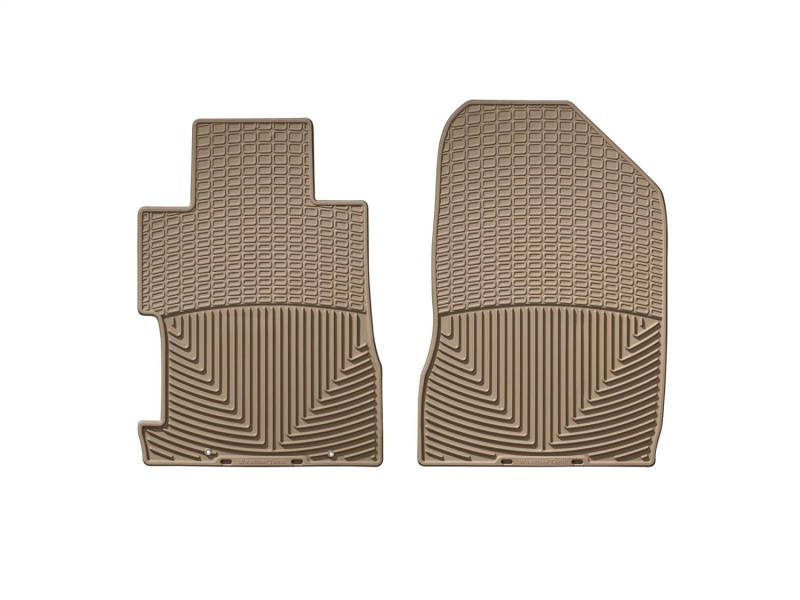 Honda Civic Rubber Floor Mats - Front - WeatherTech - All-Weather - Tan - `06-`11