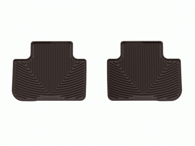 BMW X4M Rubber Floor Mats - Rear - WeatherTech - All-Weather - Cocoa - `20-`24