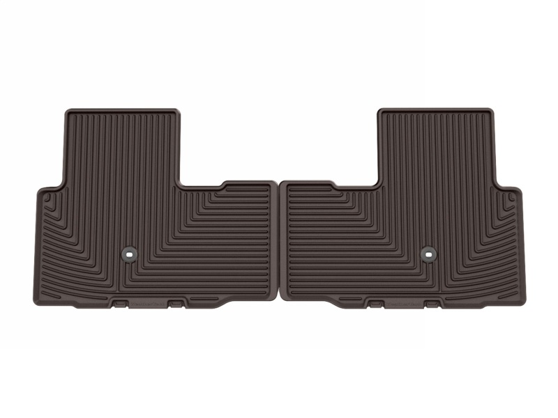 Honda Pilot Rubber Floor Mats - Rear - WeatherTech - All-Weather - Cocoa - `23-`25