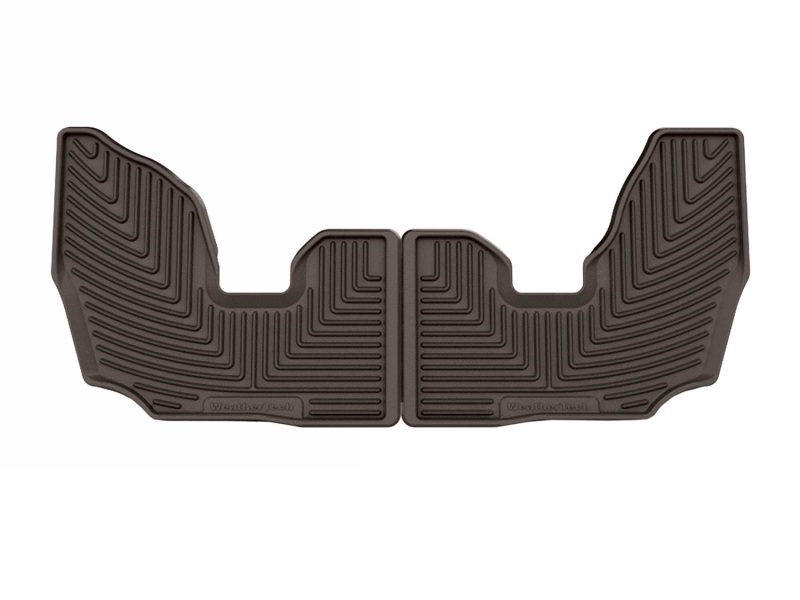 Honda Pilot Floor Mats - Rear - WeatherTech - All-Weather - Cocoa - `23-`25