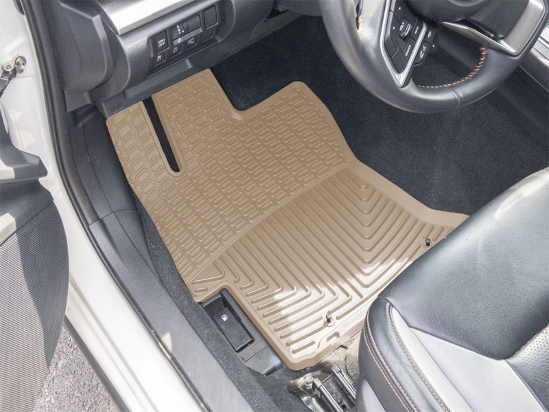 Subaru Crosstrek Floor Mats - Front - WeatherTech - All-Weather - Tan - `18-`23