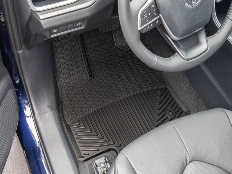 Lexus TX Rubber Floor Mats - Front - WeatherTech - All-Weather - Black - `24-`25