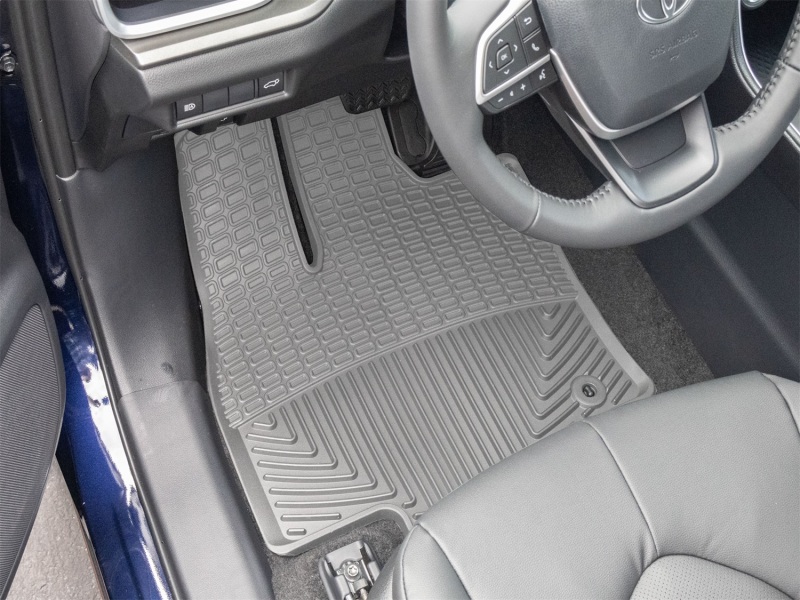 Lexus TX Rubber Mats - Front - WeatherTech - All-Weather - Grey - `24-`25