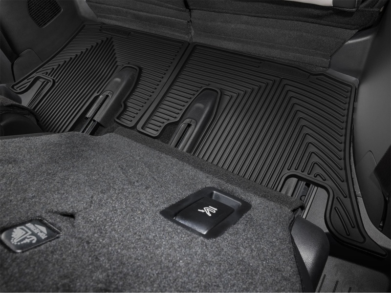 Lexus TX Rubber Floor Mats - Rear - WeatherTech - All-Weather - Black - `24-`26