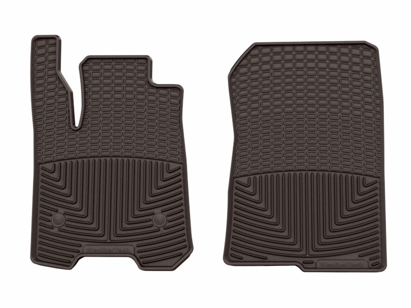 Chevrolet Colorado Rubber Floor Mats - Front - WeatherTech - All-Weather - Cocoa - `23-`26