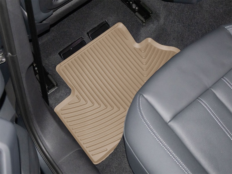 Audi Q5 Floor Mats - Rear - WeatherTech - All-Weather - Tan - `18-`25