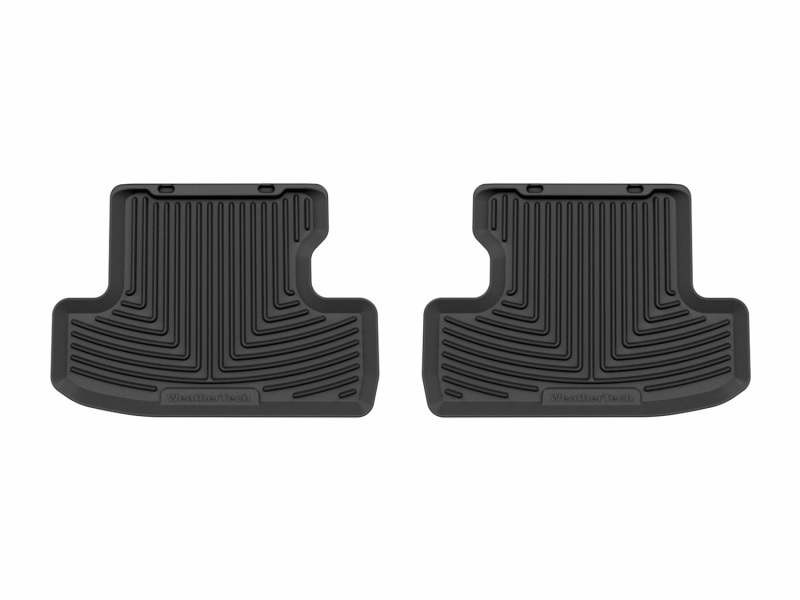 Ford Mustang Rubber Floor Mats - Rear - WeatherTech - All-Weather - Black - `21-`23