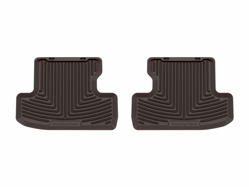 Ford Mustang Mach 1 Floor Mats - Rear - WeatherTech - All-Weather - Cocoa - `21-`23