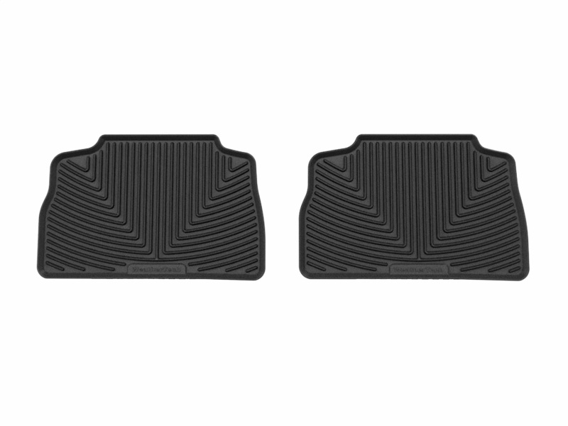 BMW X6 Rubber Floor Mats - Rear - WeatherTech - All-Weather - Black - `20-`26