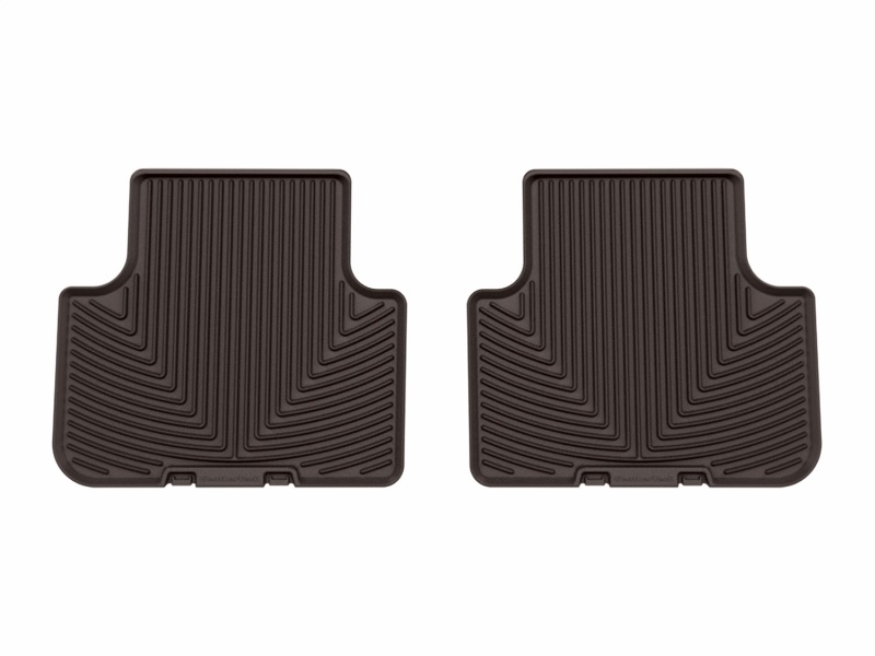Audi Q7 Rubber Floor Mats - Rear - WeatherTech - All-Weather - Cocoa - `17-`25