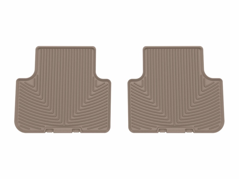 Audi Q7 Floor Mats - Rear - WeatherTech - All-Weather - Tan - `17-`25