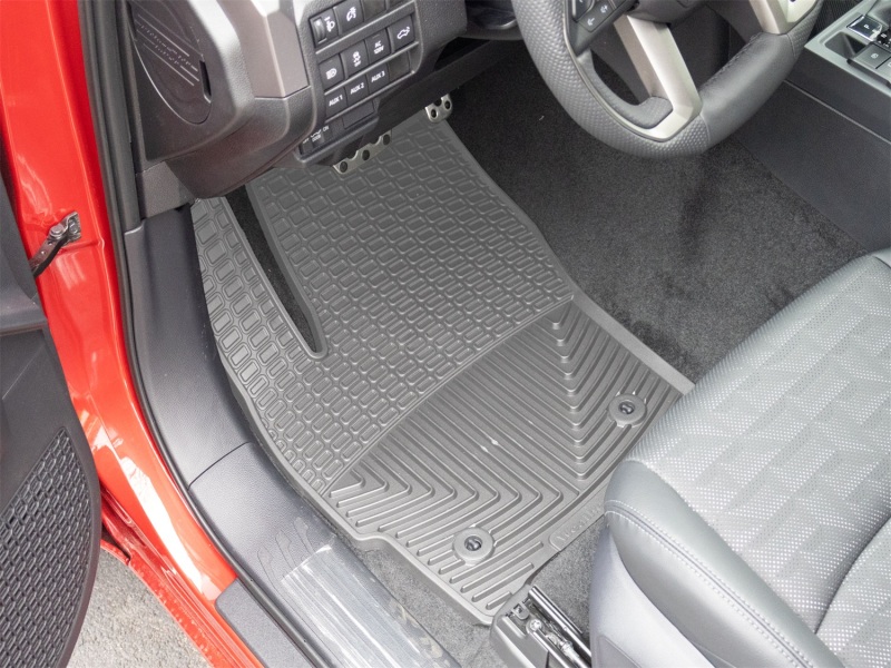 Toyota Tacoma Rubber Mats - Front - WeatherTech - All-Weather - Grey - `24-`26