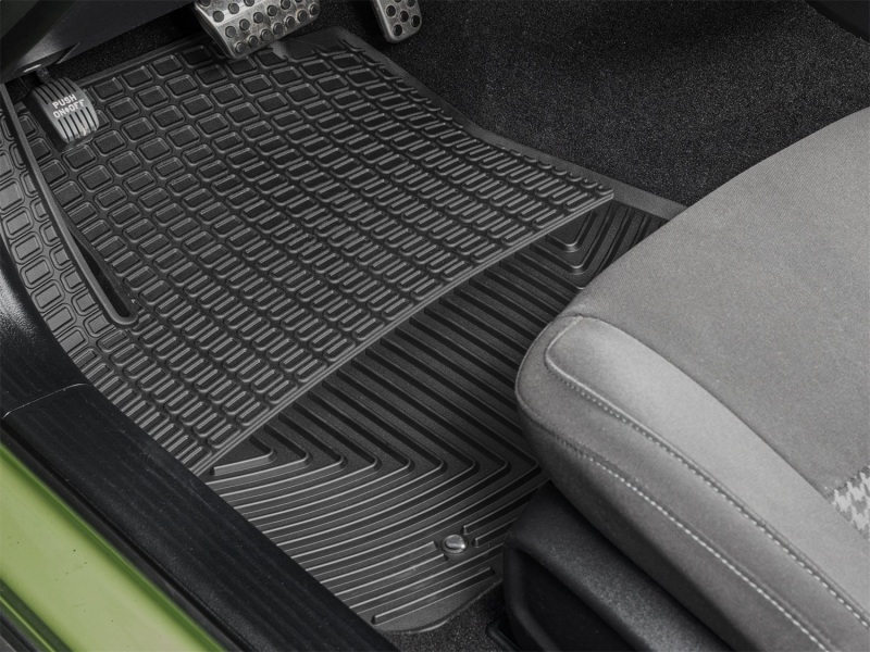 Dodge Challenger Floor Mats - Front - WeatherTech - All-Weather - Black - `17-`23