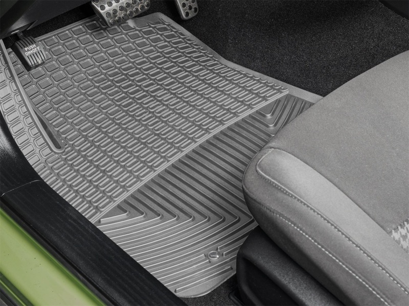 Dodge Challenger Rubber Mats - Front - WeatherTech - All-Weather - Grey - `17-`23