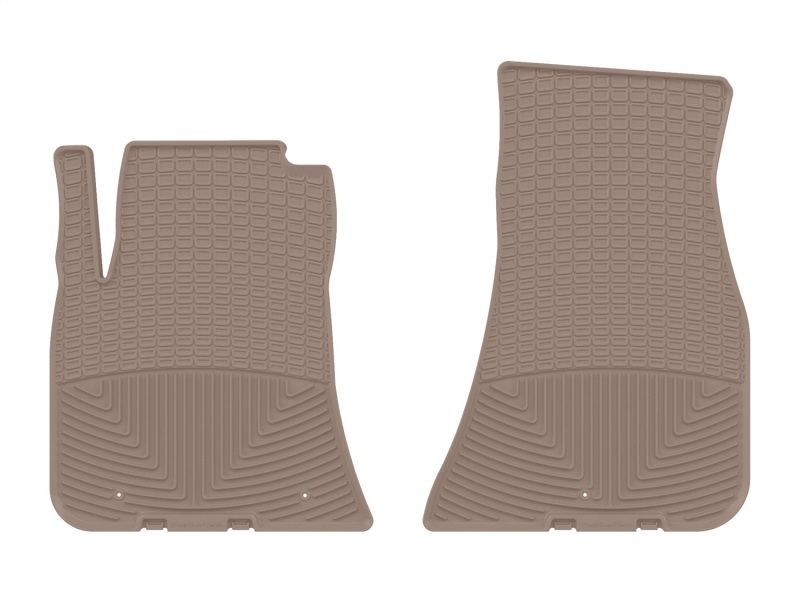 Dodge Challenger Rubber Floor Mats - Front - WeatherTech - All-Weather - Tan - `17-`23