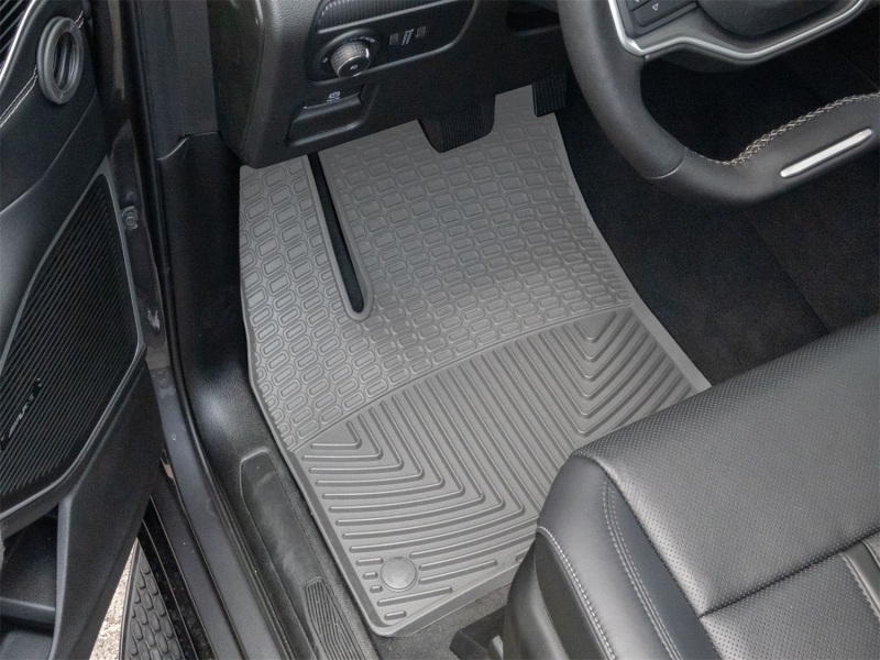 Jeep Grand Wagoneer Floor Mats - Front - WeatherTech - All-Weather - Grey - `22-`26