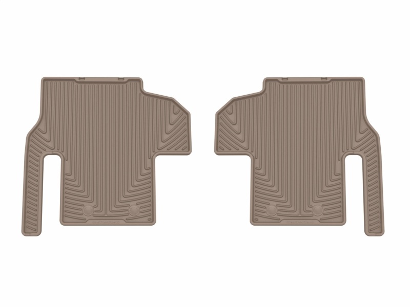 Jeep Grand Wagoneer Floor Mats - Rear - WeatherTech - All-Weather - Tan - `22-`26
