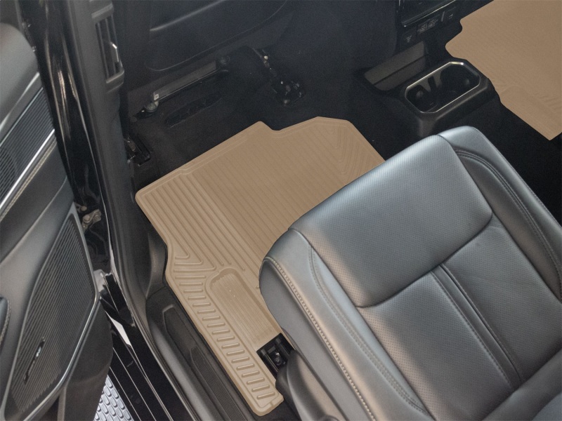 Jeep Grand Wagoneer Floor Mats - Rear - WeatherTech - All-Weather - Tan - `22-`26