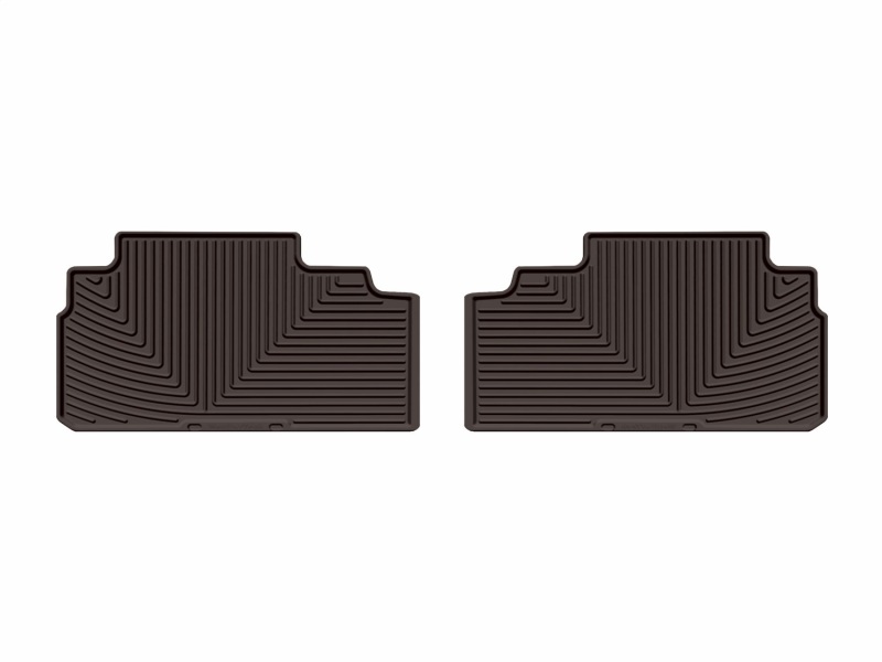 Subaru Ascent Rubber Floor Mats - Rear - WeatherTech - All-Weather - Cocoa - `19-`26