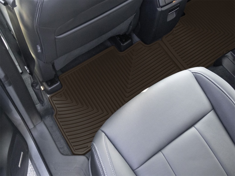 Subaru Ascent Rubber Floor Mats - Rear - WeatherTech - All-Weather - Cocoa - `19-`26
