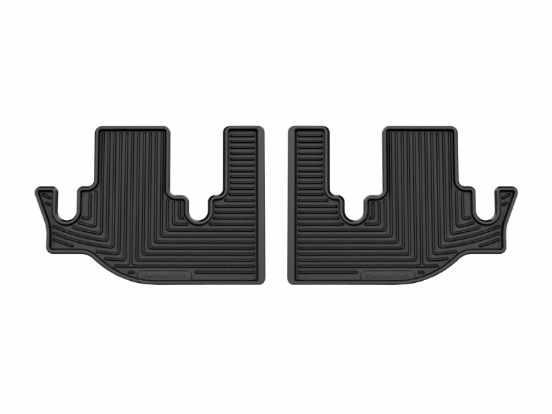 Subaru Ascent Floor Mats - Rear - WeatherTech - All-Weather - Black - `19-`26