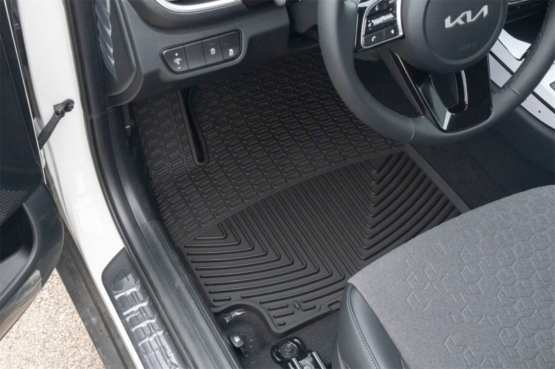 Kia Seltos Floor Mats - Front - WeatherTech - All-Weather - Black - `21-`26