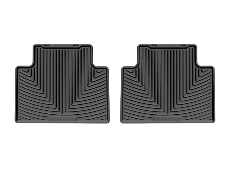 Kia Seltos Rubber Floor Mats - Rear - WeatherTech - All-Weather - Black - `21-`26