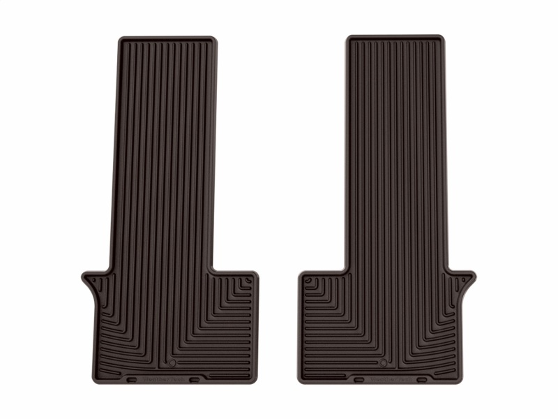Kia Carnival Rubber Mats - Rear - WeatherTech - 2nd Row All-Weather - Cocoa - `22-`26