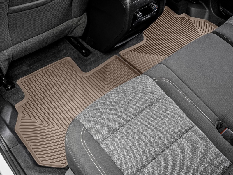 Buick Enclave Floor Mats - Rear - WeatherTech - All-Weather - Tan - `25-`26
