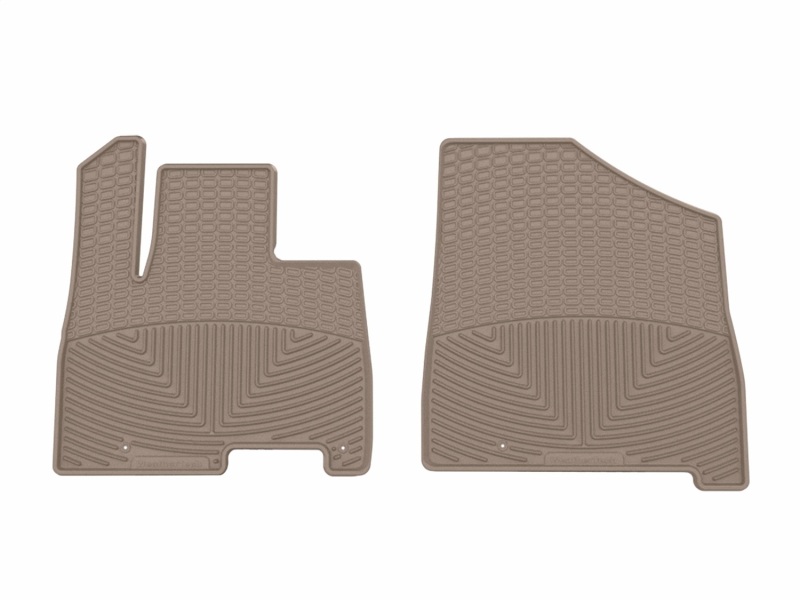 Kia Carnival Hybrid Floor Mats - Front - WeatherTech - All-Weather - Tan - `25-`26