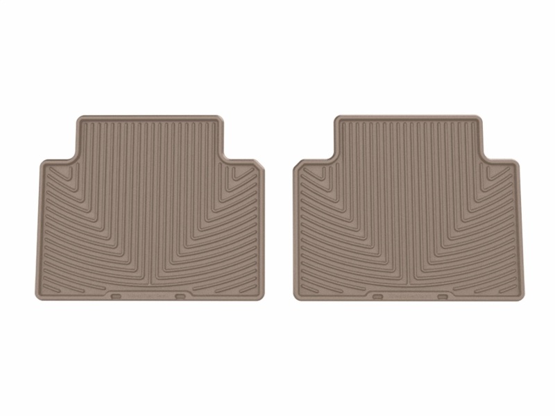Hyundai Santa Fe Rubber Mats - Rear - WeatherTech - All-Weather - Black - `24-`26