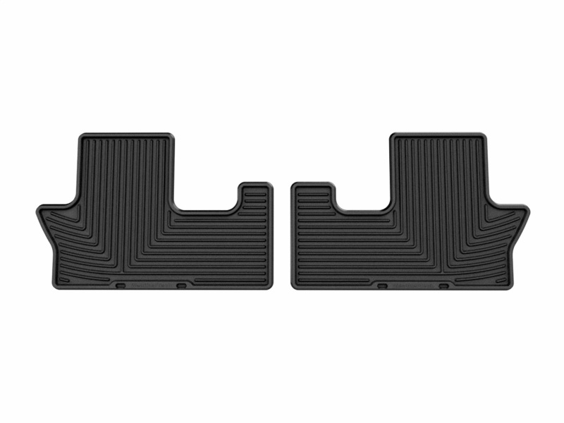Hyundai Santa Fe Rubber Mats - Rear - WeatherTech - All-Weather - Black - `24-`26