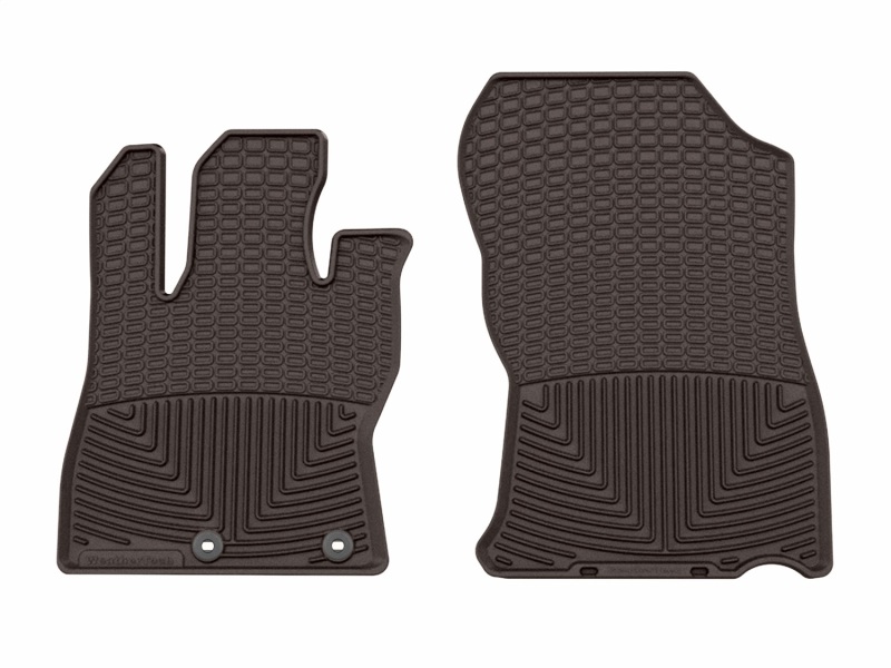 Subaru Forester Rubber Mats - Front - WeatherTech - All-Weather - Cocoa - `25-`26