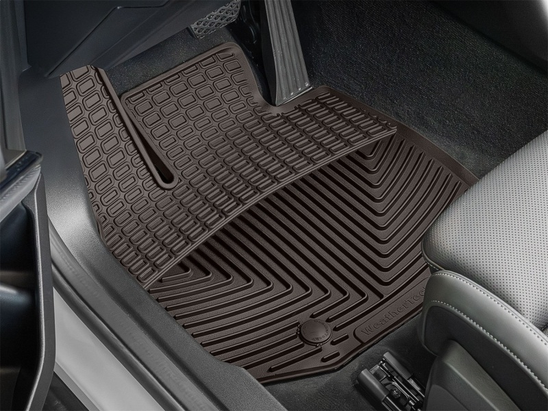 BMW X3 Floor Mats - Rubber - Front - WeatherTech - All-Weather - Cocoa - `25-`26