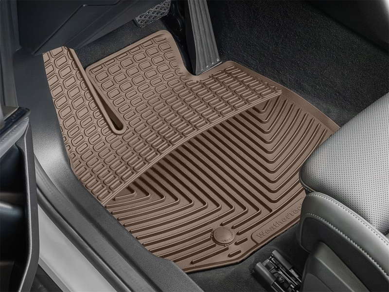 BMW X3 Rubber Floor Mats - Front - WeatherTech - All-Weather - Tan - `25-`26