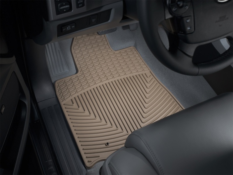 Toyota Sequoia Front Rubber Mats - WeatherTech - All-Weather - Tan - `08-`11