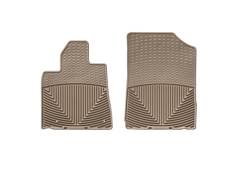 Toyota Sequoia Front Rubber Mats - WeatherTech - All-Weather - Tan - `08-`11