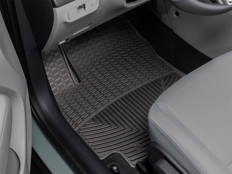 Hyundai Kona Floor Mats - Front - WeatherTech - All-Weather - Black - `24-`26