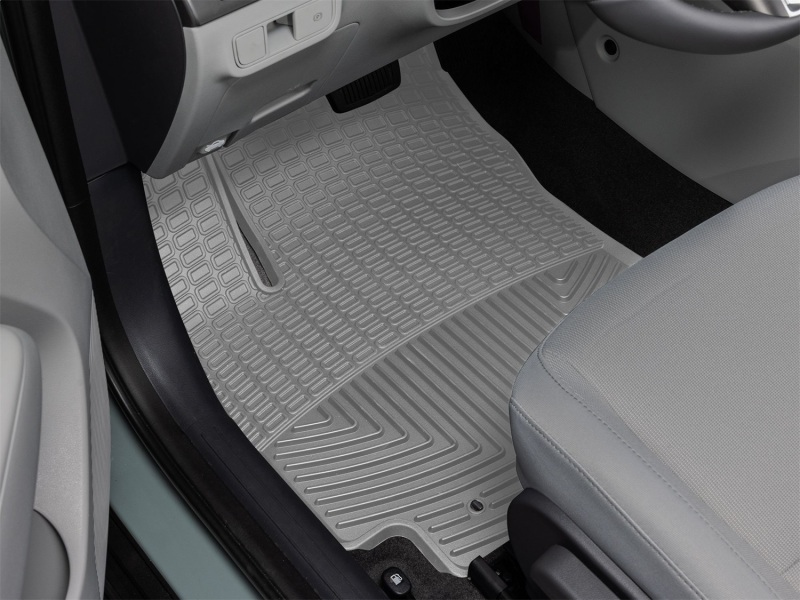 Hyundai Kona Floor Mats - Rubber - Front - WeatherTech - All-Weather - Grey - `24-`26