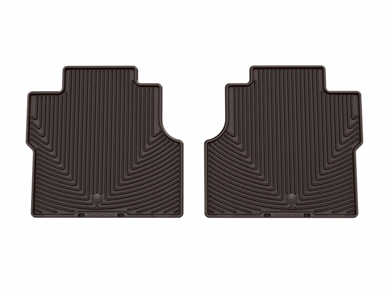 Lincoln Navigator Floor Mats - Rubber - Rear - WeatherTech - All-Weather - Cocoa - `25-`26