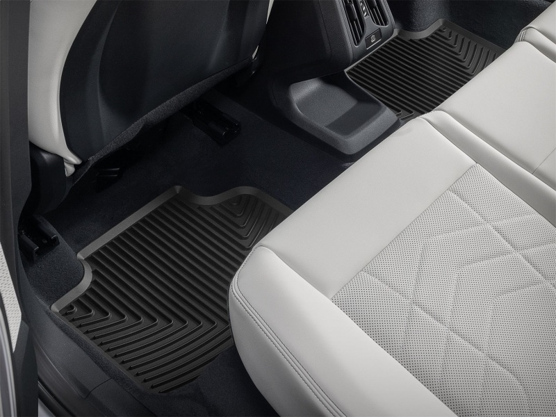 BMW X1 Floor Mats - Rubber - Rear - WeatherTech - All-Weather - Black - `16-`26