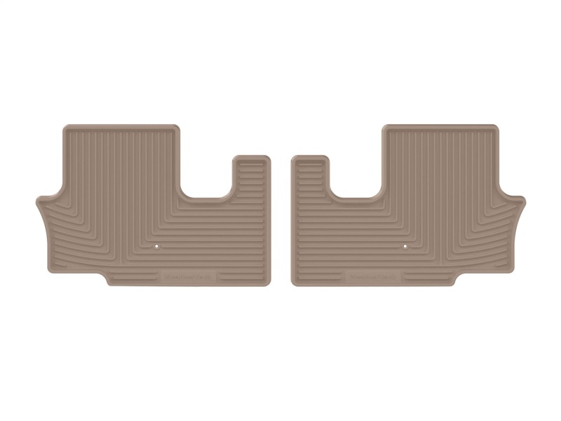 Hyundai Palisade Floor Mats - Rear - WeatherTech - All-Weather - Tan - 2026+