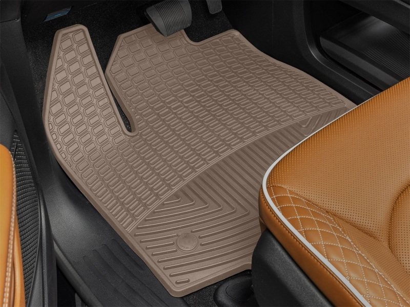 Chrysler Pacifica Hybrid Floor Mats - Front - WeatherTech - All-Weather - Tan - `21-`25