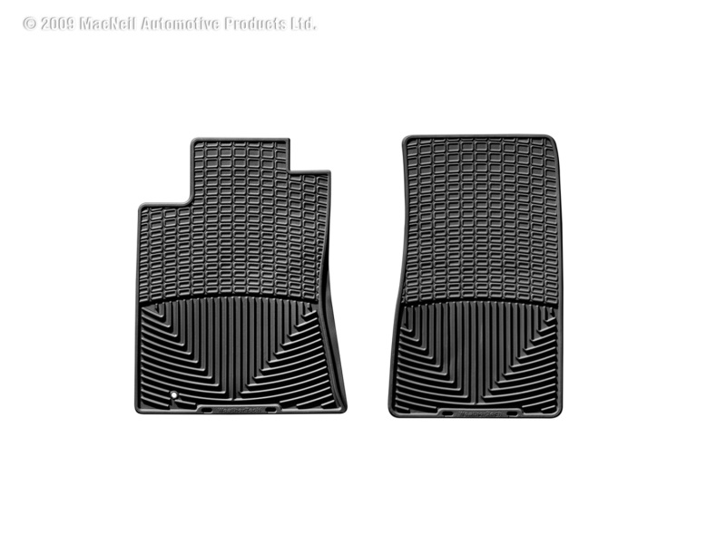 Cadillac CTS Rubber Floor Mats - Front - WeatherTech - All-Weather - Black - `08-`10