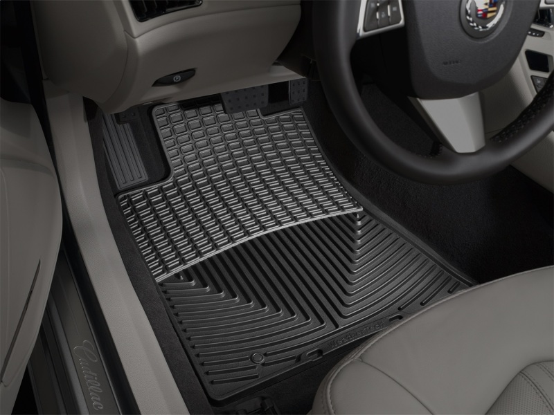 Cadillac CTS Rubber Floor Mats - Front - WeatherTech - All-Weather - Black - `08-`10