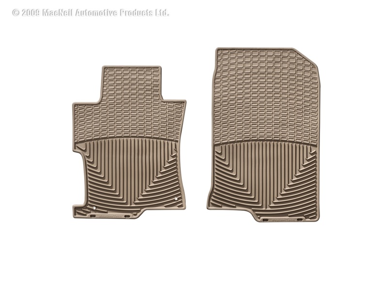 Honda Accord Floor Mat Set - Front - WeatherTech - Tan - `08-`12