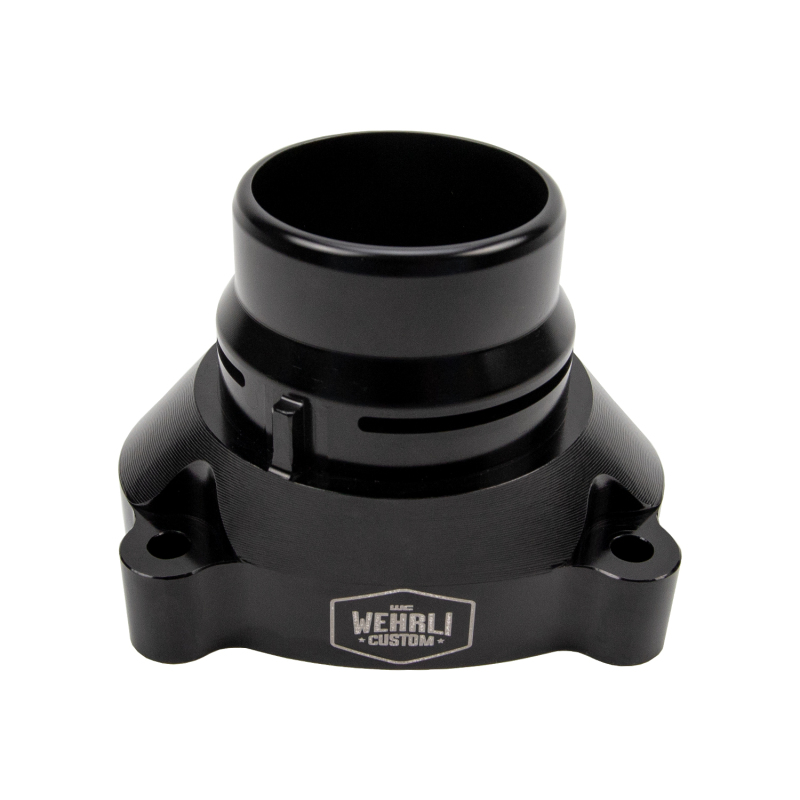 Ford F250 Super Duty Thermostat Housing Kit - Wehrli - Billet Aluminum - Black Anodized - `11-`25