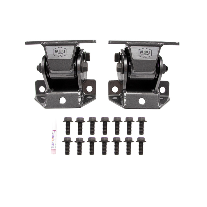 GMC Sierra 3500HD Engine Mounts - Wehrli - Heavy Duty - Brizzle Blue - `11-`16