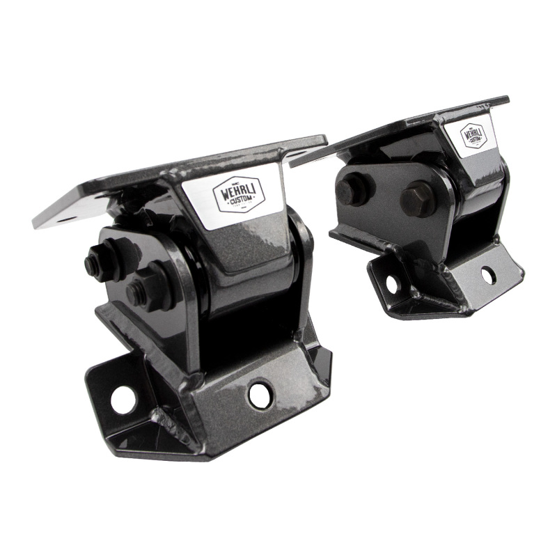GMC Sierra 3500HD Engine Mount - Wehrli - Heavy Duty - Semi-Gloss Black - `11-`16