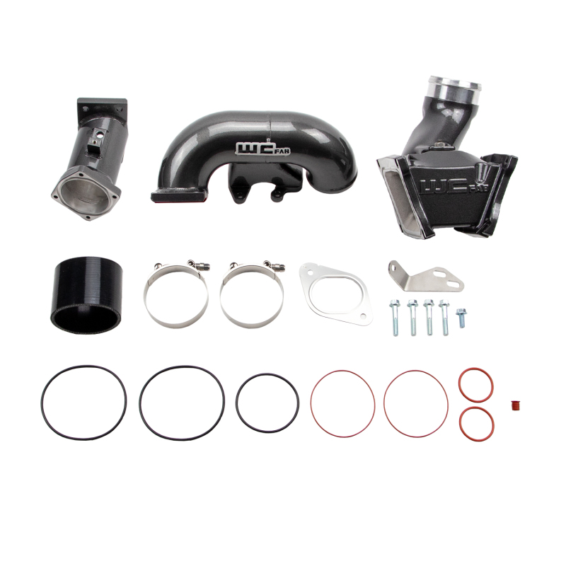 Chevrolet Silverado 2500HD Performance Air Intake - Wehrli - 3in Y-Bridge Kit - Sparkle Granny Smith - `07-`10